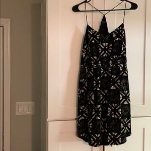 Madewell Geometric Silk mini dress size 6